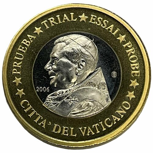 Ватикан 1 евро 2006 г. (Европа) Specimen (Проба)