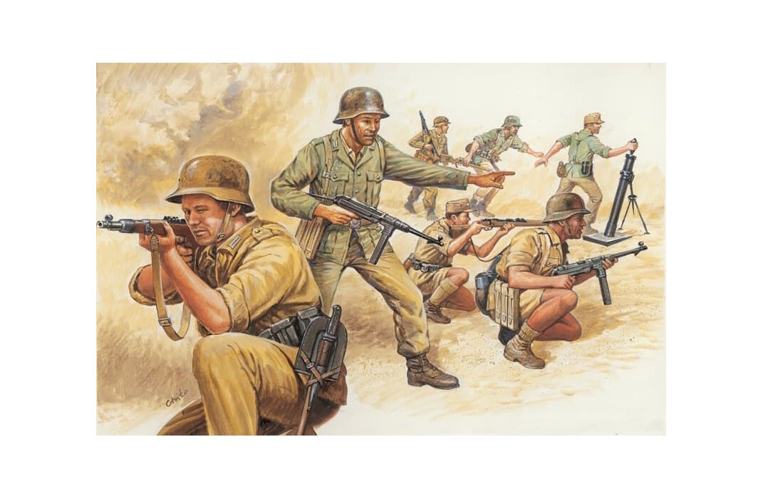 Набор солдатиков WWII-German Afrika Corps 1:72 ИТ6076