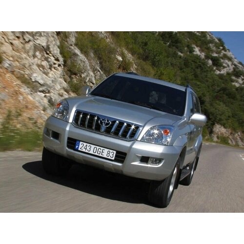 Стекло для фары Toyota Land Cruiser Prado 120/120rest 2002-2009 г. в. левое, правое (комплект из 2 шт.)