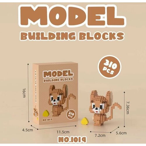 3D Конструктор из миниблоков мышонок Джери LELE BROTHER 310 деталей
