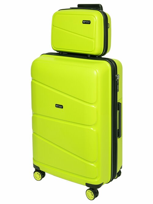 Комплект чемоданов Bonle H-8011_BcL/GREEN, 2 шт., 136 л, размер L, зеленый