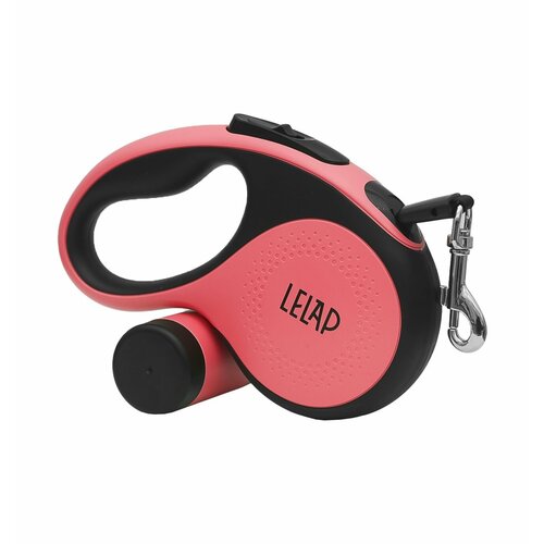 Ремень-рулетка LeLap для собак до 30кг 5м красная 1600₽