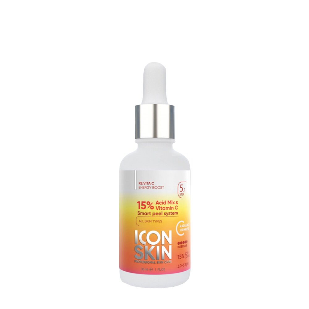 Icon Skin Пилинг с витамином С с 15% комплексом кислот для всех типов кожи лица, 30 мл (Icon Skin, ) - фото №17