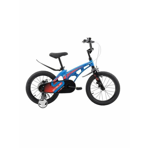 Велосипед детский Stels 18 Galaxy V010 2021 года синий детский велосипед stels captain 18 v010 рама 10 оранжевый 2020 10