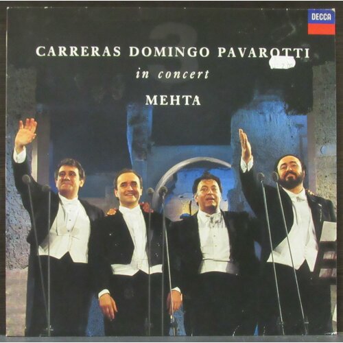 Carreras/Domingo/Pavarotti Виниловая пластинка Carreras/Domingo/Pavarotti In Concert - Mehta universal the three tenors carreras domingo pavarotti in concert виниловая пластинка