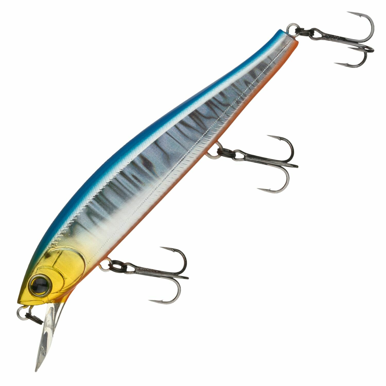 Воблер для рыбалки Duel Hardcore Minnow Flat 95 F R1359 цв. HBSN, 10,5 гр 95 мм, кета, минноу / всплывающий, до 1,2 м