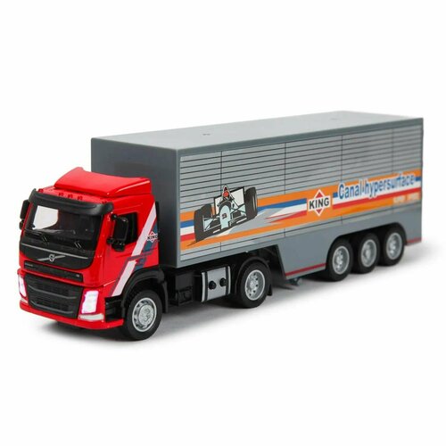 diecast 1 50 scale alloy heavy transport truck container truck flatbed truck simulation toy car static display adult collection Машина MSZ 1:50 Volvo Container Truck Красная 68378