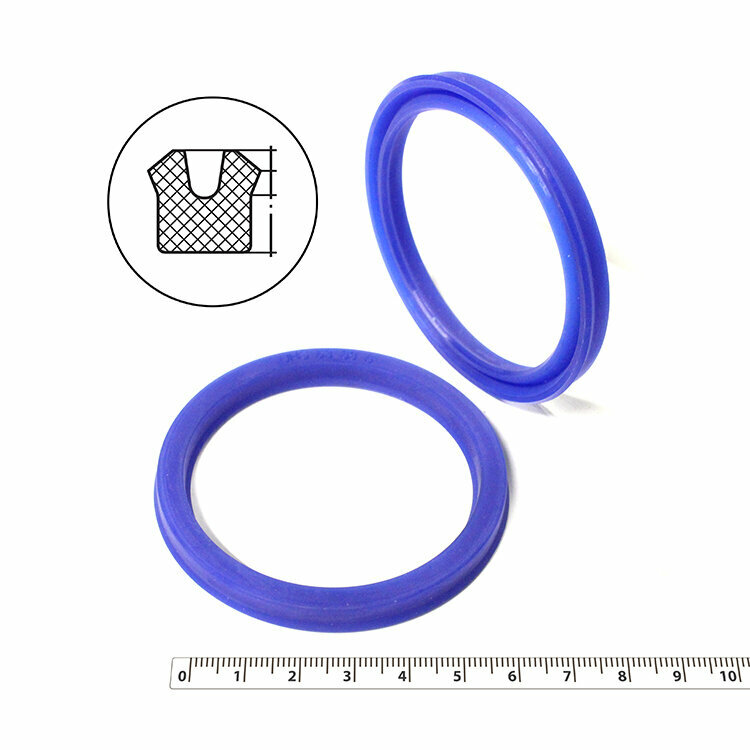 Манжета гидравлическая 53х63х6 (манжета цилиндра 63*53*6) тип UN PU (полиуретан)