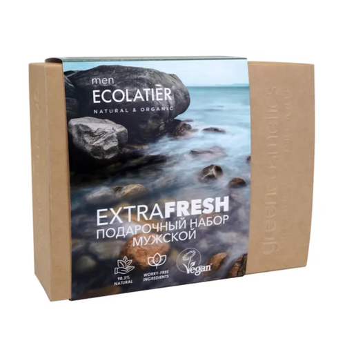 Набор Ecolatier Extra Fresh for Men, шампунь + гель для душа набор средств для ванной и душа eden подарочный набор for men шампунь гель для душа