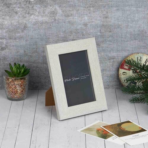 Фоторамка серая 10х15 см полистирол 496₽