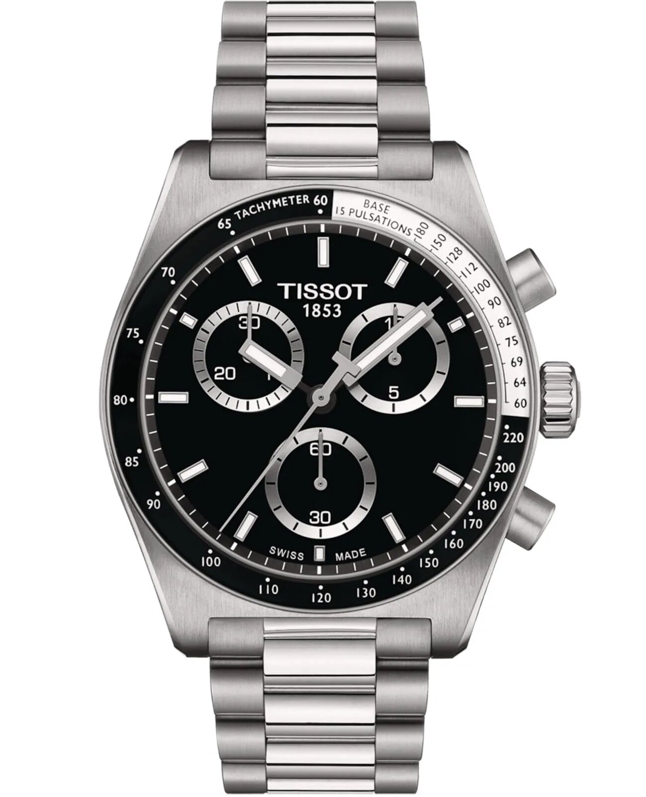Наручные часы TISSOT, черный/серебристый