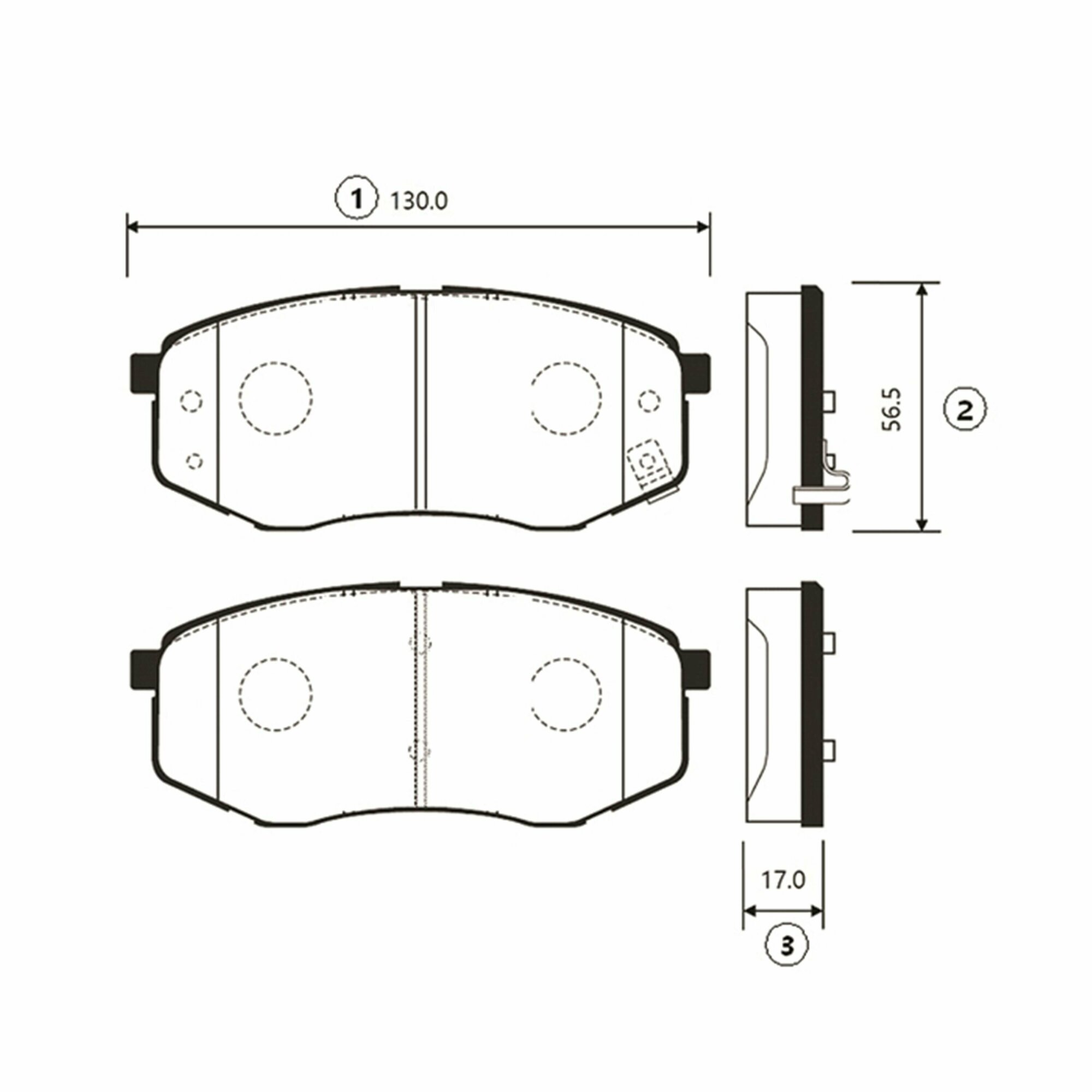 Колодки тормозные Хендай Киа Спортейдж Каренс HYUNDAI ix35 10-/KIA SPORTAGE 10-/CARENS 02- передние Комплект 4 шт