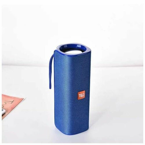 Колонка беспроводная портативная 10Вт 2 динамика TG 531 FM радио USB AUX micro SD 1200мАч синяя с басами 125000₽
