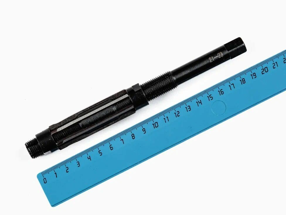 Развертка регулируемая 21-23 мм, длина - 200 мм, 6 зубьев, Сервис Ключ — фото 1