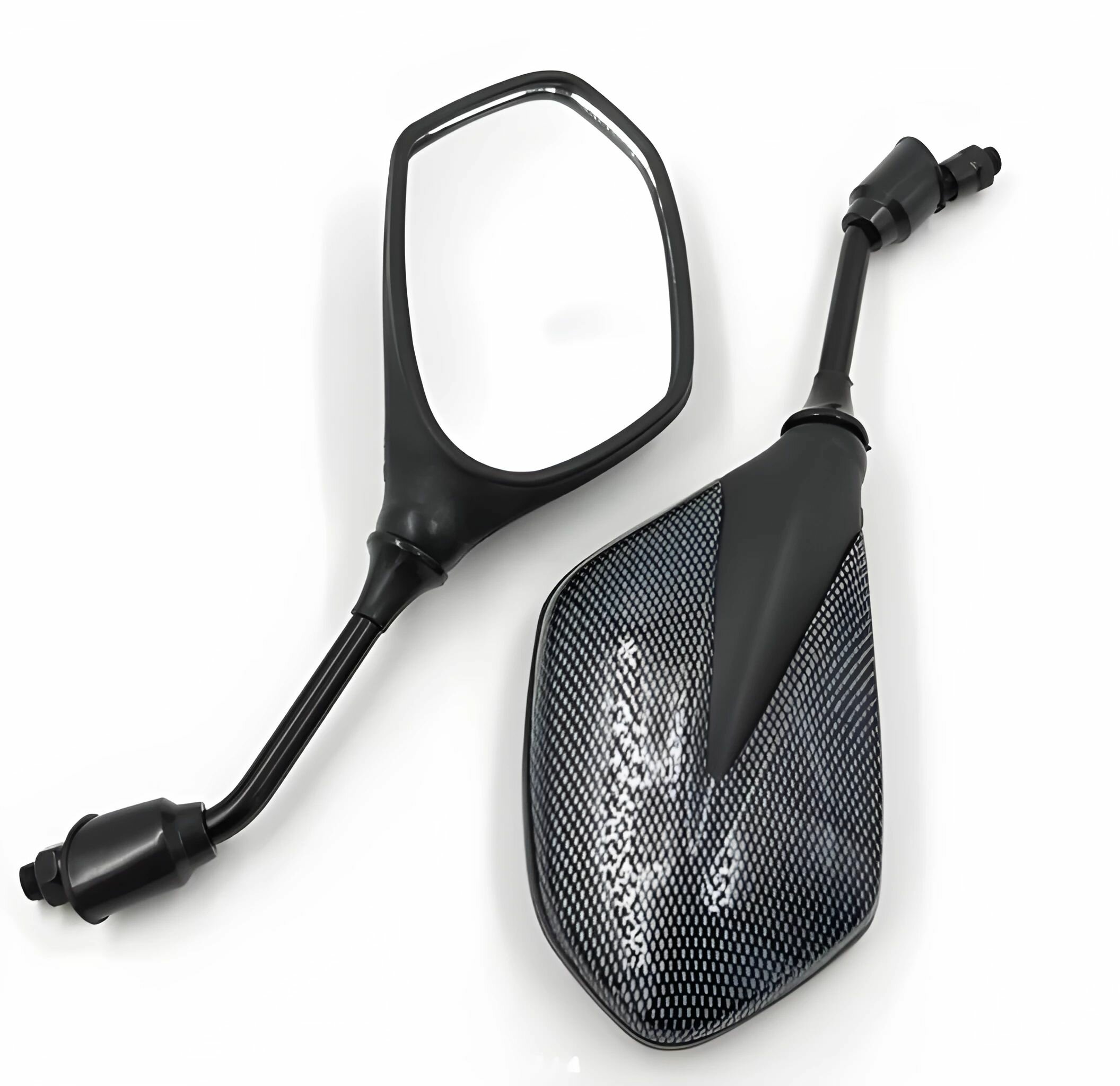 фото Зеркала овальные, карбон Ф8 супер качество "RED"/"GХmotors"