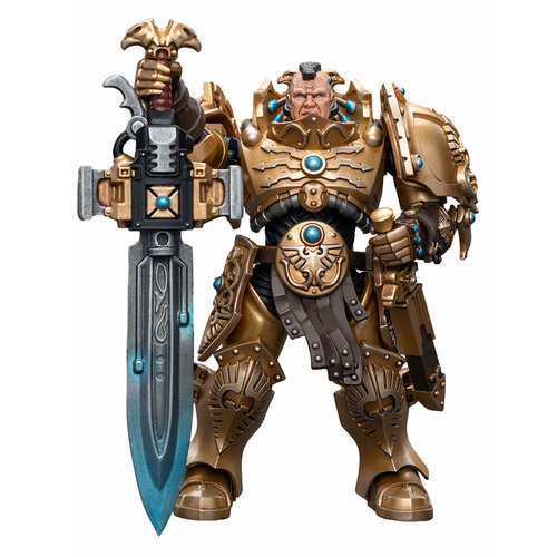 Фигурка JOYTOY Warhammer 40K Adeptus Custodes Custodian Guard with Sentinel Blade 1:18 фигурка joytoy warhammer 40k adeptus custodes custodian guard with sentinel blade 1 18