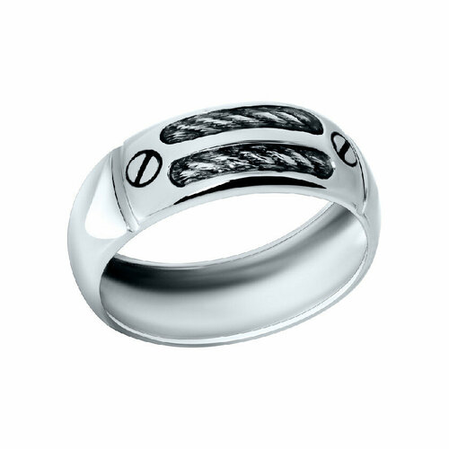 Кольцо Ив.Ю.Ко, серебро, 925 проба, родирование, размер 20, золотой