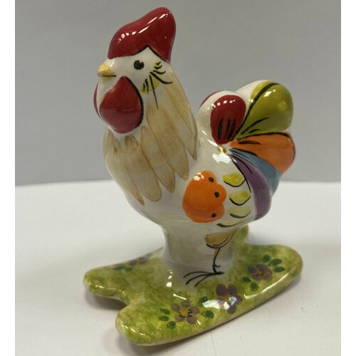Статуэтка авторская Петух малый 65х5х3см майолика ручная работа 1200₽