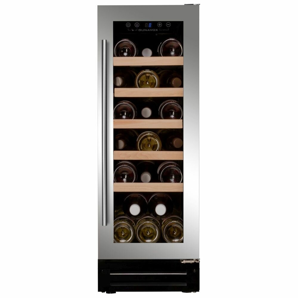Встраиваемый винный шкаф DUNAVOX DAUF-19.58SS, серебристый
