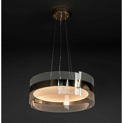 REGINA Подвесной светильник со встроенными светодиодными светильниками Notte Giorno Белый+Золото