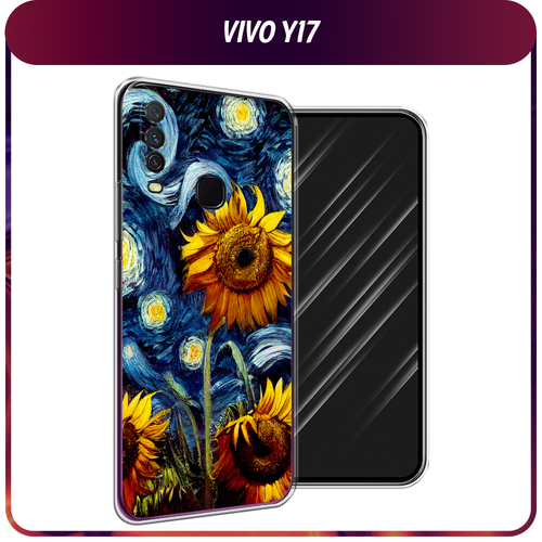 Силиконовый чехол на Vivo Y17/Y12 / Виво Y17/Y12 Цветы Ван Гога чехол книжка mypads для vivo y17 y12 виво y12 y17 мягкое прикосновение красный