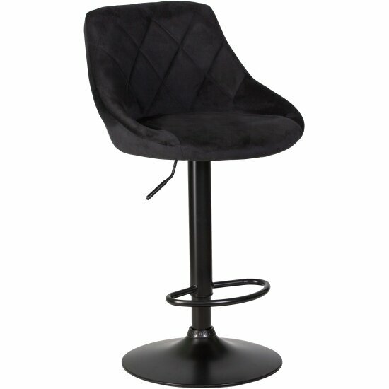 Стул барный DOBRIN LOGAN BLACK, черный велюр (MJ9-101)