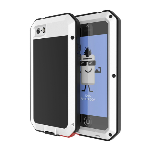 Чехол для iPhone 5, iPhone 5s, iPhone SE LunaTik Taktik Extreme ударопрочный, цвет White черный, белый, white
