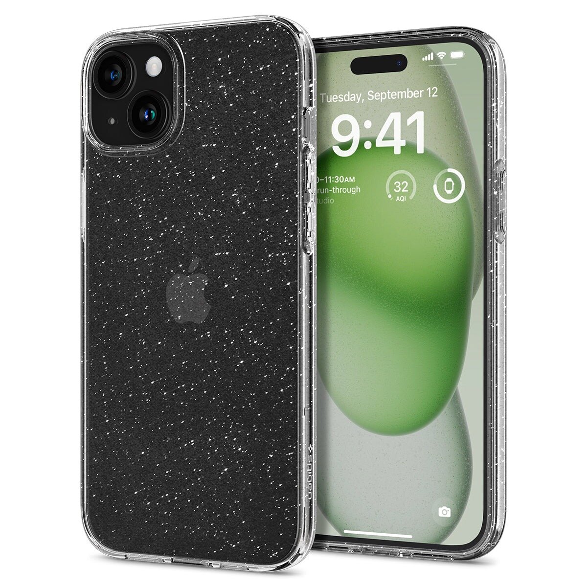 Чехол SPIGEN для iPhone 15 Plus - Liquid Crystal Glitter - Затемненный/Прозрачный - ACS06648