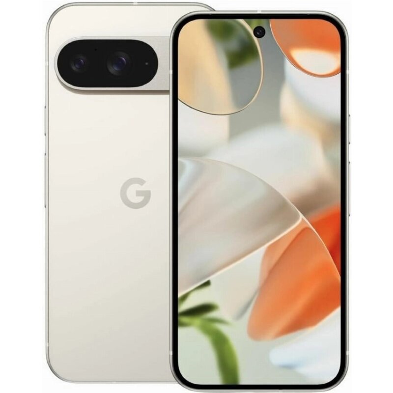 Смартфон Google Pixel 9, Porcelain, фарфор, 50 Мп, 12ГБ, 128ГБ, NFC, Android