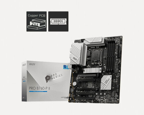 Изображение товара Материнская плата Msi PRO B760-P II (LGA1700, ATX)