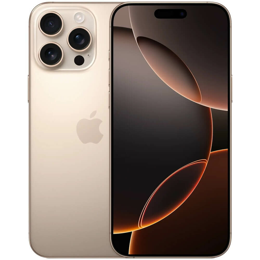 Смартфон Apple iPhone 16 Pro Max MYWN3J/A, eSIM+SIM, OLED 120Гц, 6.9", 512ГБ, пустынный титан