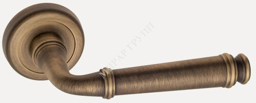 Изображение товара Дверная ручка на круглом основании Fratelli Cattini "FARFALLA" D1 на круглой розетке матовая бронза