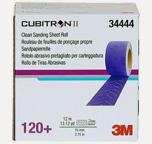 Изображение товара Абразивная полоса 3M 737U Hookit Cubitron II P120, рулон 70мм х 12 м, 30 полос