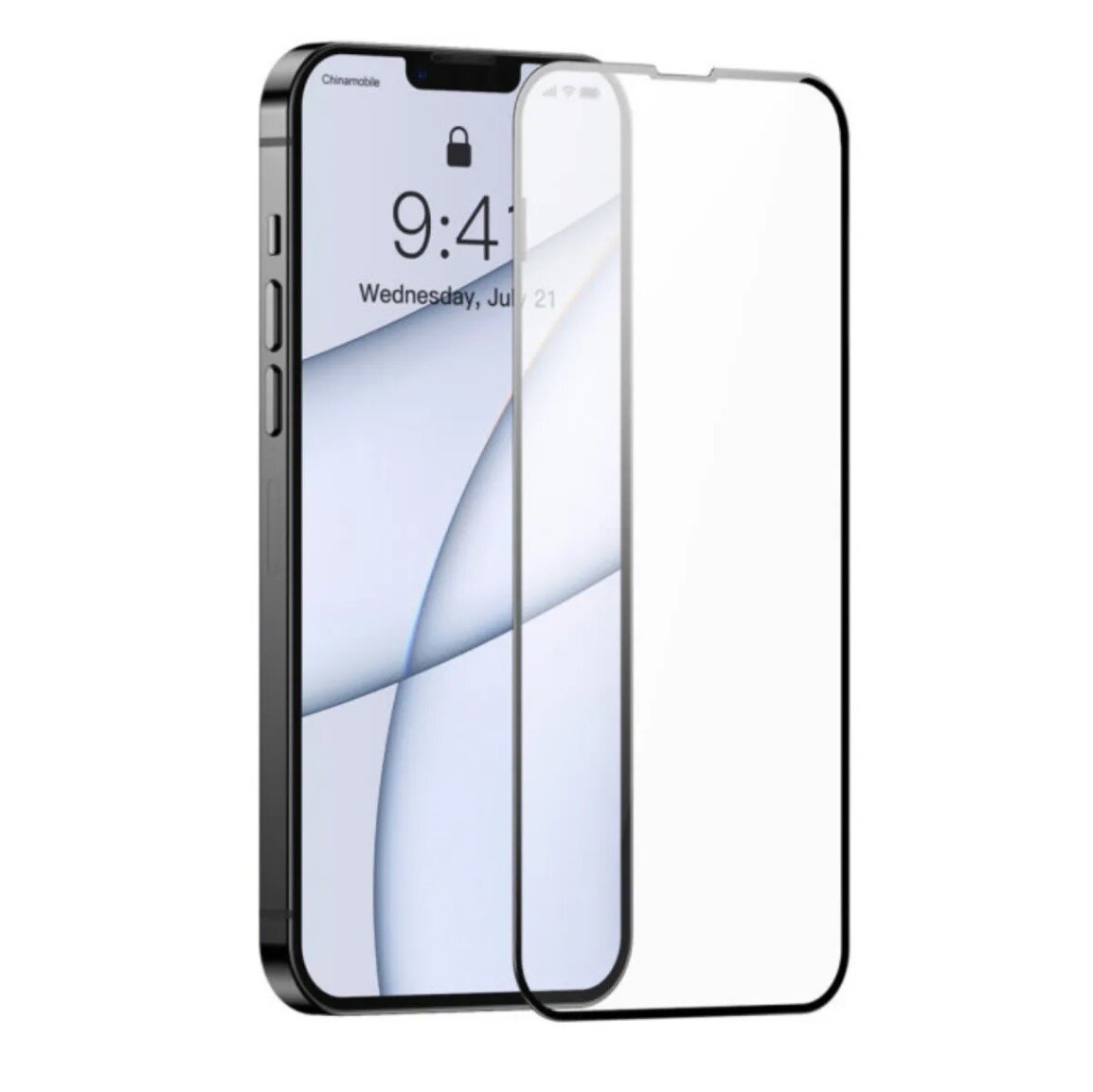 Защитное стекло 9D для Apple iPhone 14 ( Айфон 14 ) Полноэкранное Full Glue