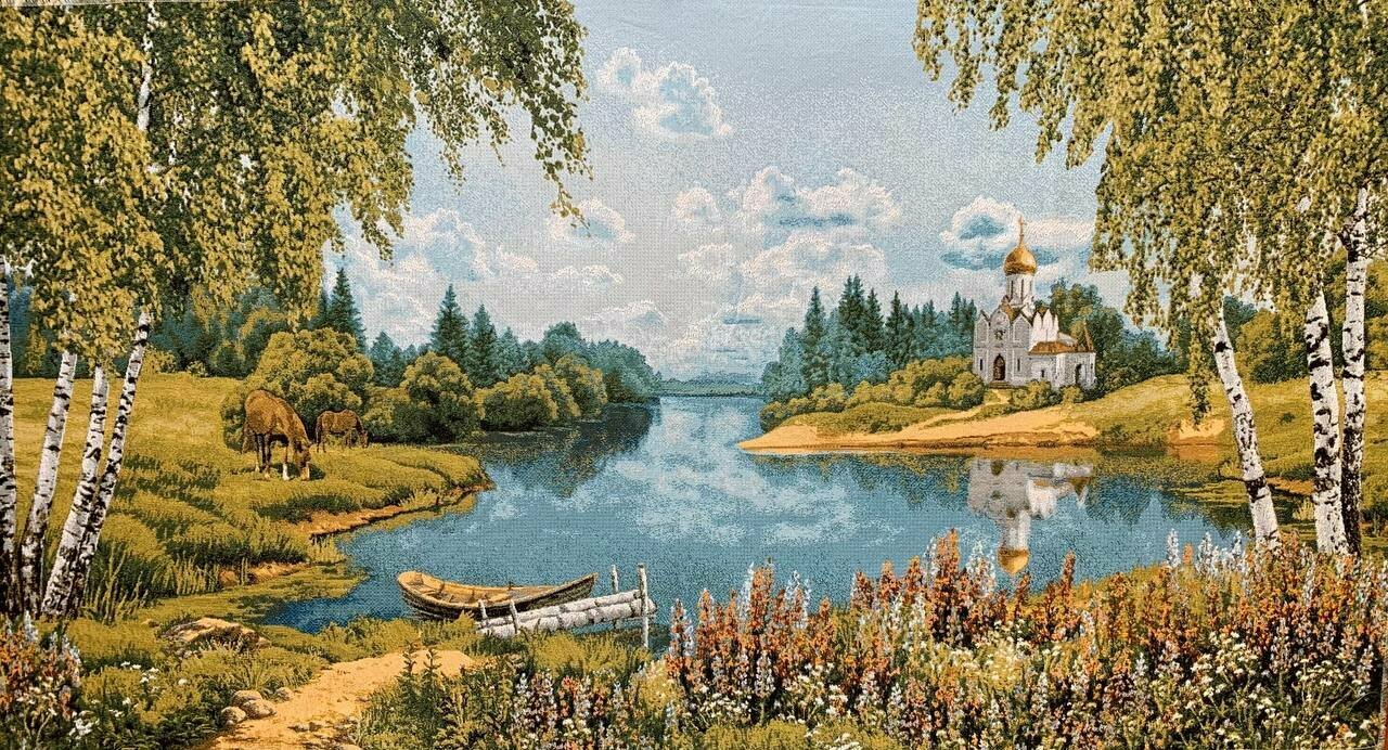 Гобелен гобелен без рамы 98х47 см / 