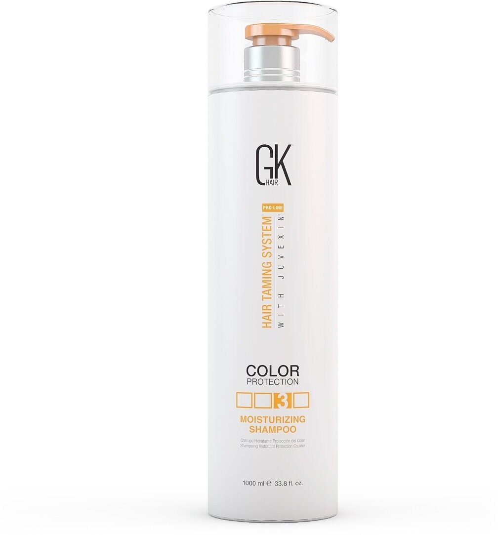 GKhair - Шампунь увлажняющий защищающий цвет волос Color Protection Moisturizing Shampoo, 1000 мл — фото 1