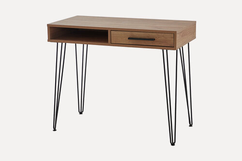 Изображение товара Стол письменный Мелтон, 90х78х47, цвет дуб крафт золотой/чёрный