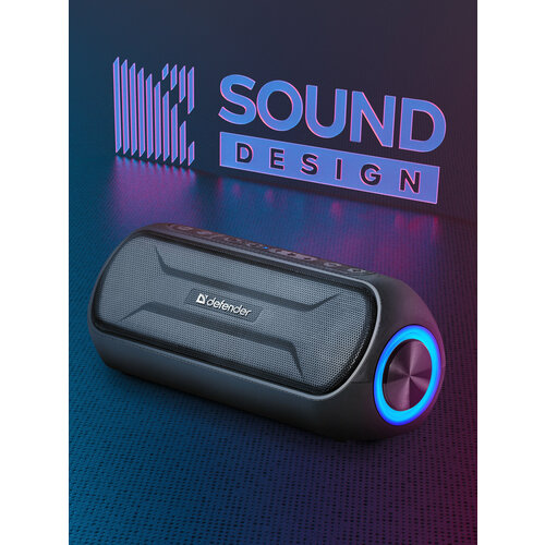 Портативная колонка Defender Supernova 60Вт, BT/Light/MIC/USB/EQ/TWS