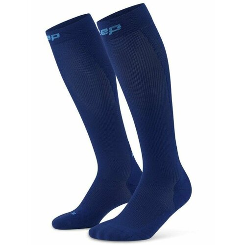 фото Гольфы компрессионные cep core run socks, tall, 5.0, размер iv, синий