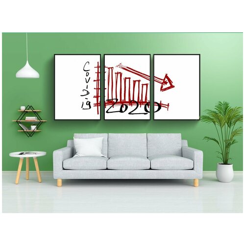 фото Набор модулных постеров для интерьера "экономика, бизнес, финансы" 60x90 см. в тубусе, без рамки lotsprints