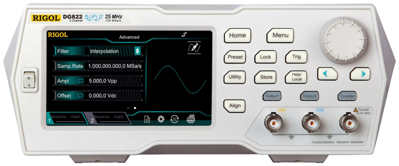 Генератор сигналов RIGOL DG822