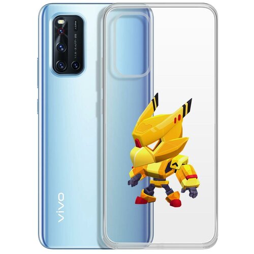 фото Чехол-накладка clear case brawl stars-ворон золотой меха для vivo v19 krutoff group