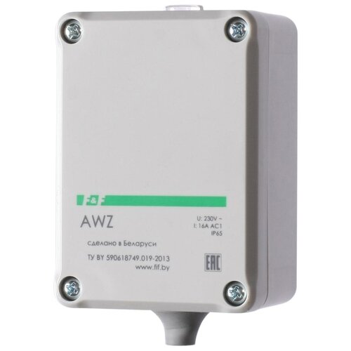 Фотореле AWZ (встроен. фотодатчик монтаж на плоскость 230В 16А 1 но IP65) F &F EA01.001.003, 1шт
