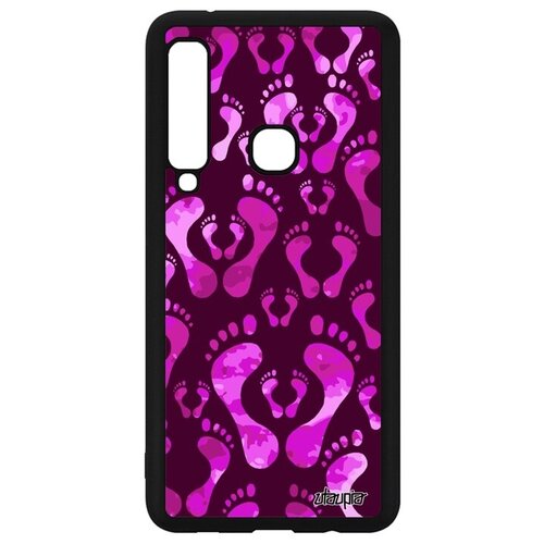 фото Необычный чехол на телефон // galaxy a9 2018 // "след стопы" ребенок дизайн, utaupia, фиолетовый