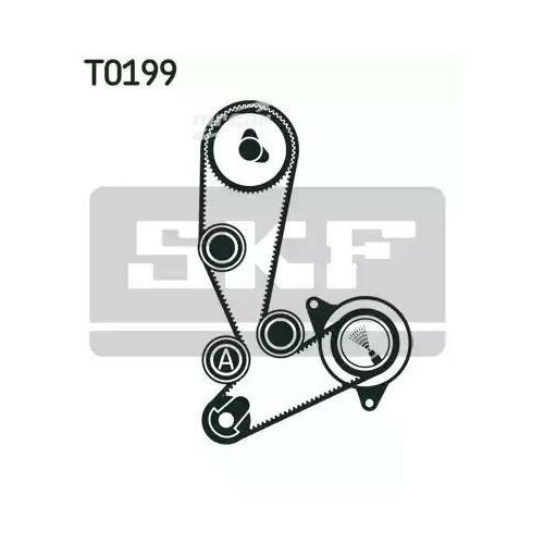 фото Skf vkmc02390 ремень грм зубчатый с водяным насосом и роликами, комплект
