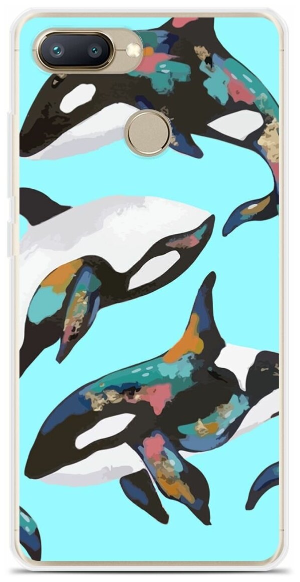 Силиконовый чехол на Xiaomi Redmi 6 Косатки / для Сяоми Редми 6