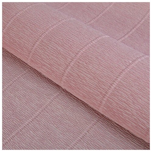 Бумага для упаковок и поделок, Cartotecnica Rossi, гофрированная, розовая, однотонная, двусторонняя, рулон 1 шт, 0,5 х 2,5 м