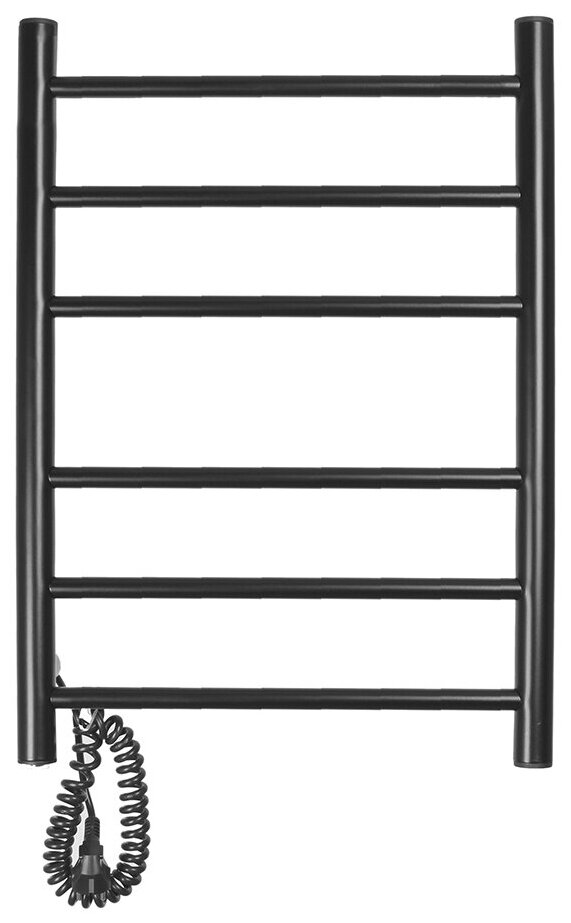 Полотенцесушитель электрический Domoterm Аврора DMT 109-6 40х60 ЧРН EK L черный