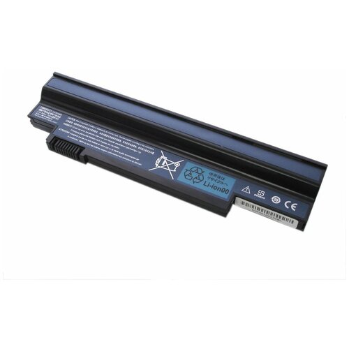 Аккумуляторная батарея для ноутбука Acer Aspire one 532h 533h eMachines350 10.8V 6600mah OEM черная