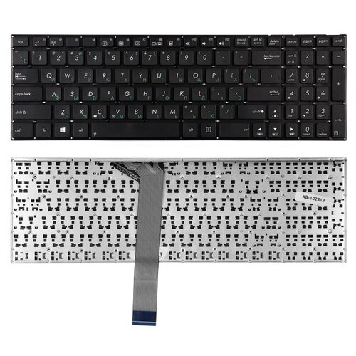 клавиатура для ноутбука asus k56 k56c k550d без рамки black 0knb0 612bru00 Клавиатура для ноутбука Asus K56, K56C, K550D Series. Плоский Enter. Чёрная, без рамки. PN: MP-12F53US-5283W